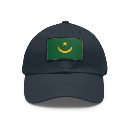 Flag Village Mauritania Flag Hat Cap with Leather Patch