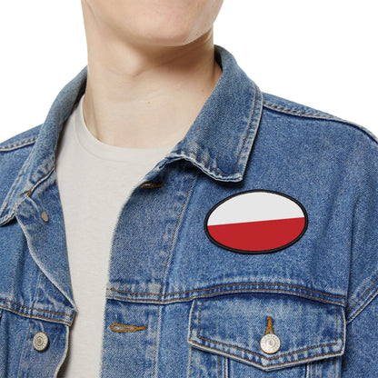 Flag Village Poland Flag Embroidery Iron-On Patches
