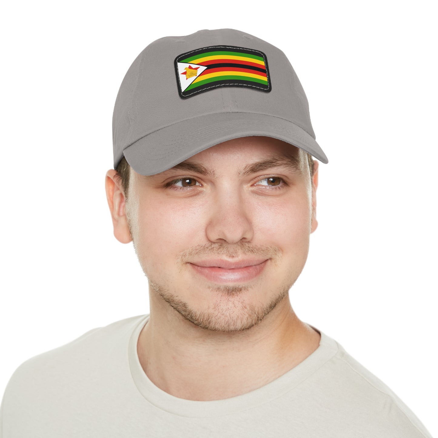 Flag Village Zimbabwe Flag Hat Cap with Leather Patch