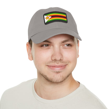 Flag Village Zimbabwe Flag Hat Cap with Leather Patch