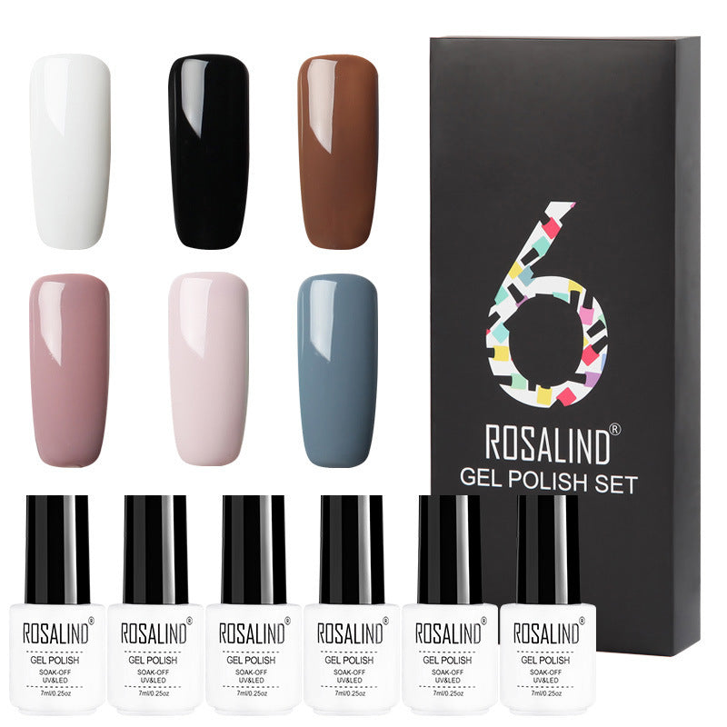Flag Village 6 Colors Set Solid Color Gel Polish Set Nail Polish Gift Box Manicure