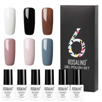 Flag Village 6 Colors Set Solid Color Gel Polish Set Nail Polish Gift Box Manicure