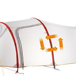 Flag Village Static Nebula Layer  Light 3 Person Tunnel Tent Outdoor Mountaineering Camping