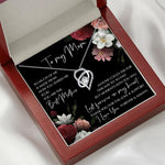 Flag Village Mother's Day Gift Rosewood Lamp Box Suit Hollow Heart-shaped Zircon Pendant Necklace