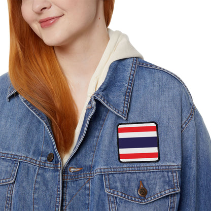Flag Village Thailand Flag Embroidery Iron-On Patches