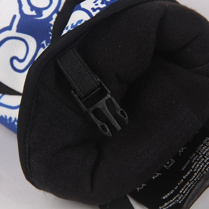 Flag Village Ski gloves outdoor three-finger warm gloves
