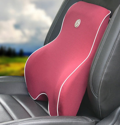 Flag Village Auto Tools Car Memory Cotton Lumbar Suit Pillow Back Pad Waist Car Interior Seat Four Seasons Universal New Slow Rebound