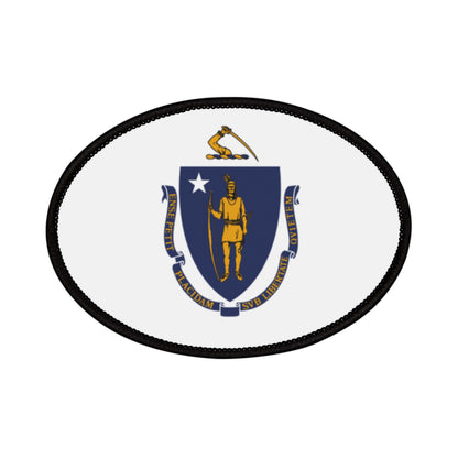 Flag Village Massachusetts State Flag Embroidery Iron-On Patches