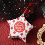 Flag Village Christmas Gift Boxes Santa Claus Candy Box Star Shape Merry Christmas Boxes Bags for Home New Year Xmas Decor Kids Gifts