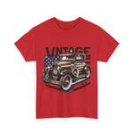 Flag Village USA Vintage Car Flag T-SHIRT Heavy Cotton Tee USA0012
