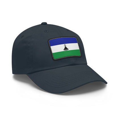 Flag Village Lesotho Flag Hat Cap with Leather Patch