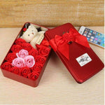 Flag Village Soap Flower Rose Soap Flower Flower Gift Box Valentine's Day Gift for Girlfriend Extra Large Square