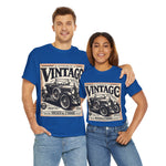 Flag Village USA Vintage Car Flag T-SHIRT Heavy Cotton Tee USA0008