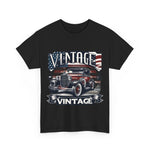Flag Village USA Vintage Car Flag T-SHIRT Heavy Cotton Tee USA0020