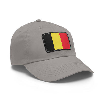Flag Village Belgium Flag Hat Cap with Leather Patch