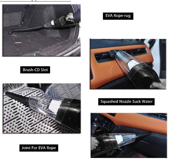 Flag Village Auto Tools High Power Wet and Dry Vacuum Cleaner Car Vacuum Cleaner Super Suction Haipa Handheld