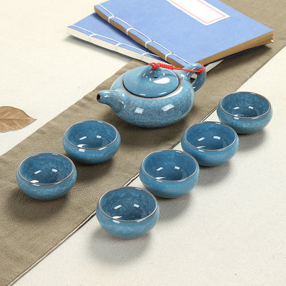 Flag Village Ceramic teapot tea set gift box