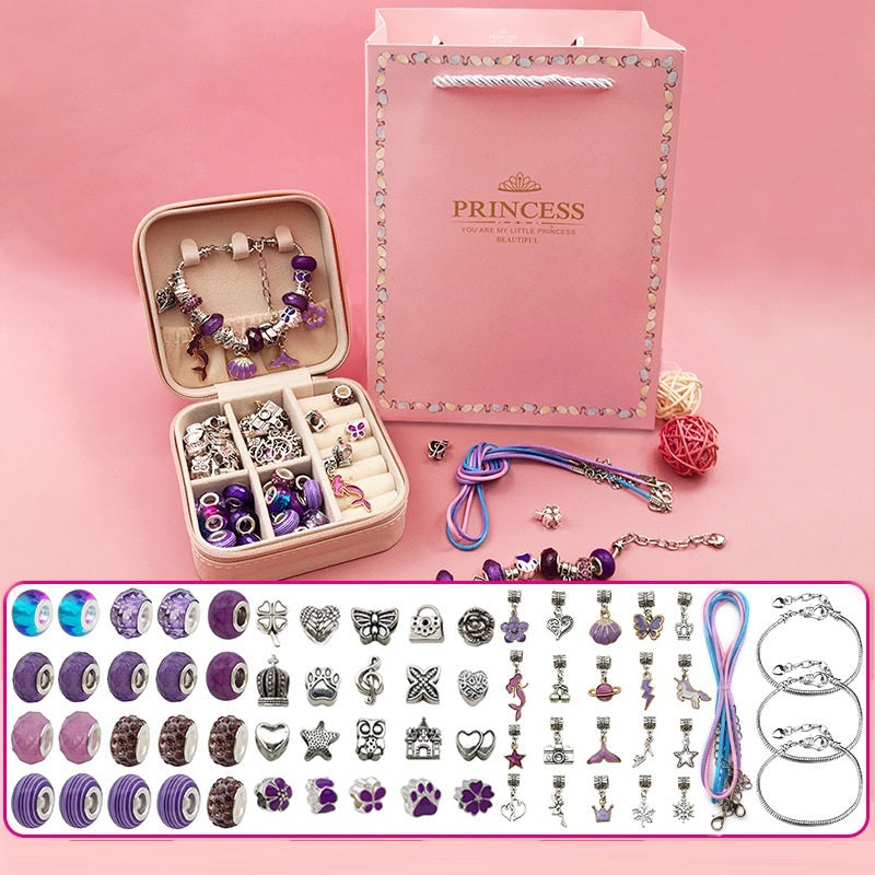 Flag Village Children's Diy Handmade Beaded Bracelet Creative Jewelry Set Gift Box
