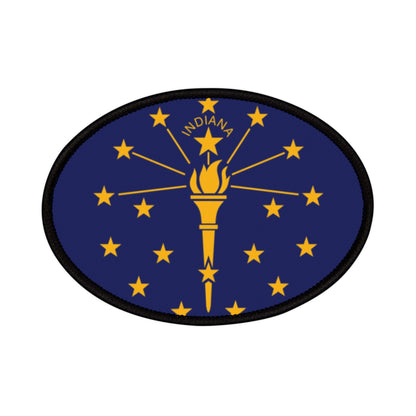 Flag Village Indiana State Flag Embroidery Iron-On Patches