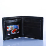 Flag Village Fashion Men's Quartz Wrist Watch Clock Belt Wallet Gift Box Three-piece Set