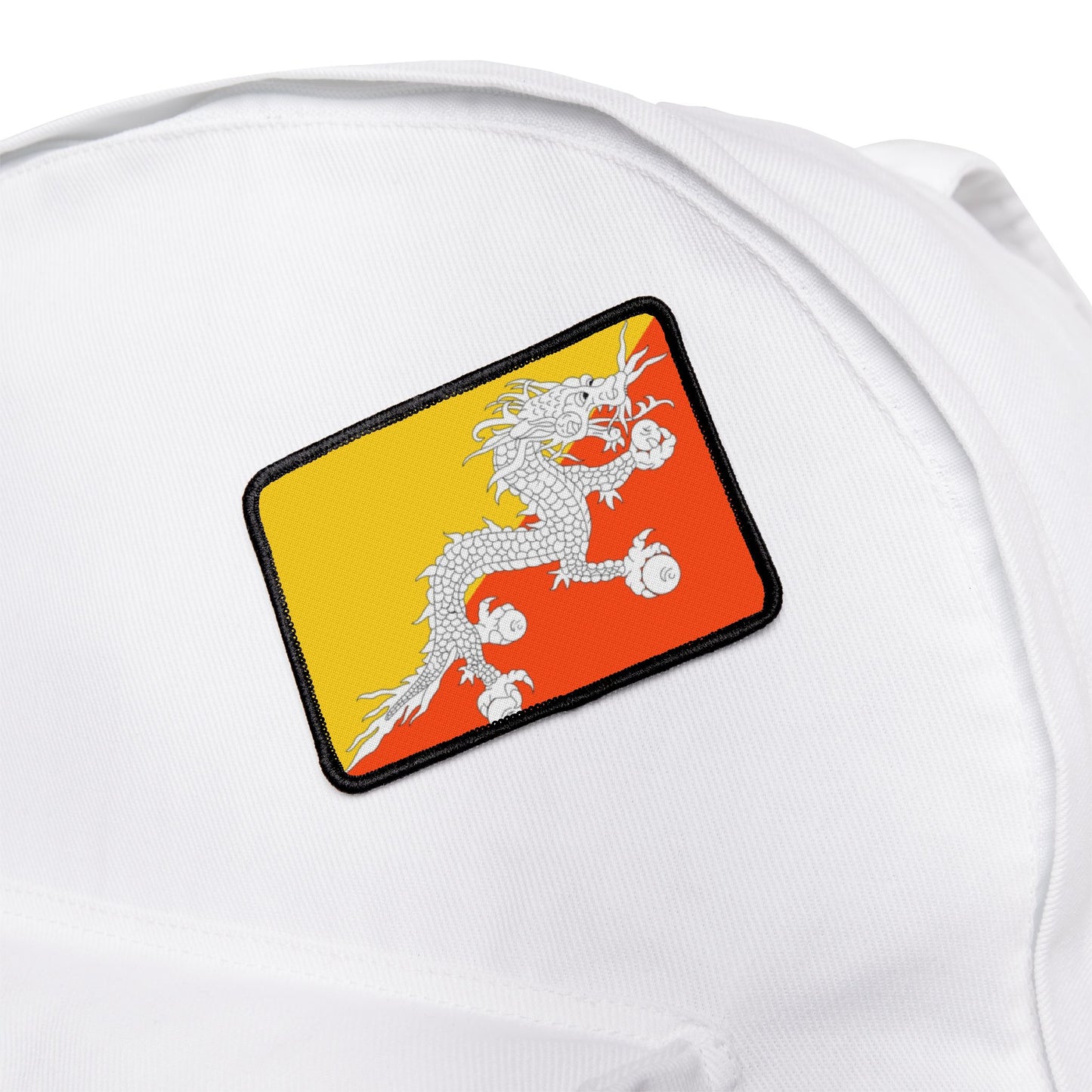 Flag Village Bhutan Flag Embroidery Iron-On Patches