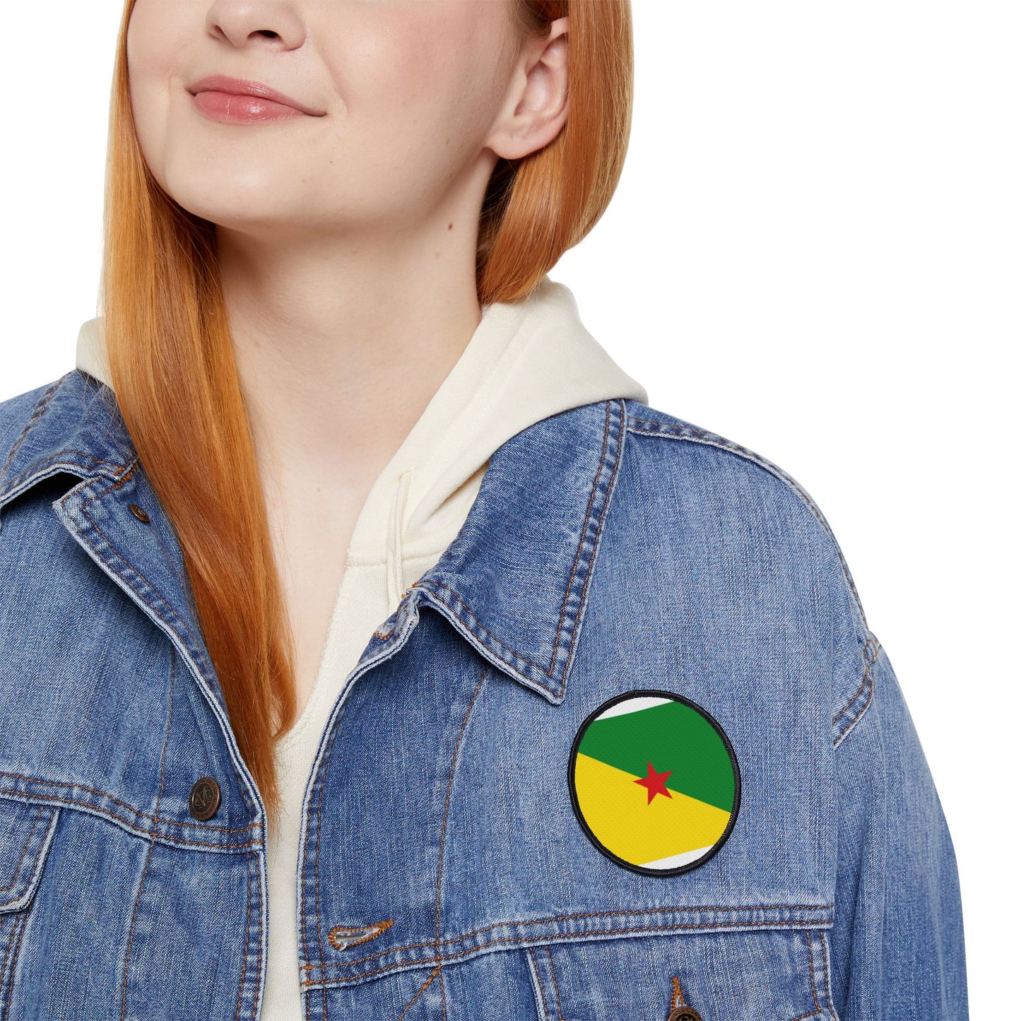 Flag Village Guiana(French Guiana) Flag Embroidery Iron-On Patches