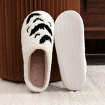 Flag Village Funny Bat Slipper Halloween Pumpkin Flat Indoor House Shoes For Women Men Soft Plush Cozy Horror Fashion Halloween Gifts