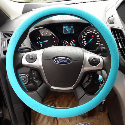 Flag Village Auto Tools Non-slip car silicone steering wheel cover GM silicone steering wheel handle set Steering wheel silicone cover