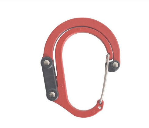 Flag Village Hybrid Gear Clip - Carabiner Rotating Hook Clip Non-Locking Strong Clips For Camping Fishing Hiking Travel Backpack Out