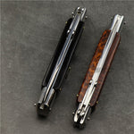 Flag Village Camping Outdoor Damascus Folding Knife