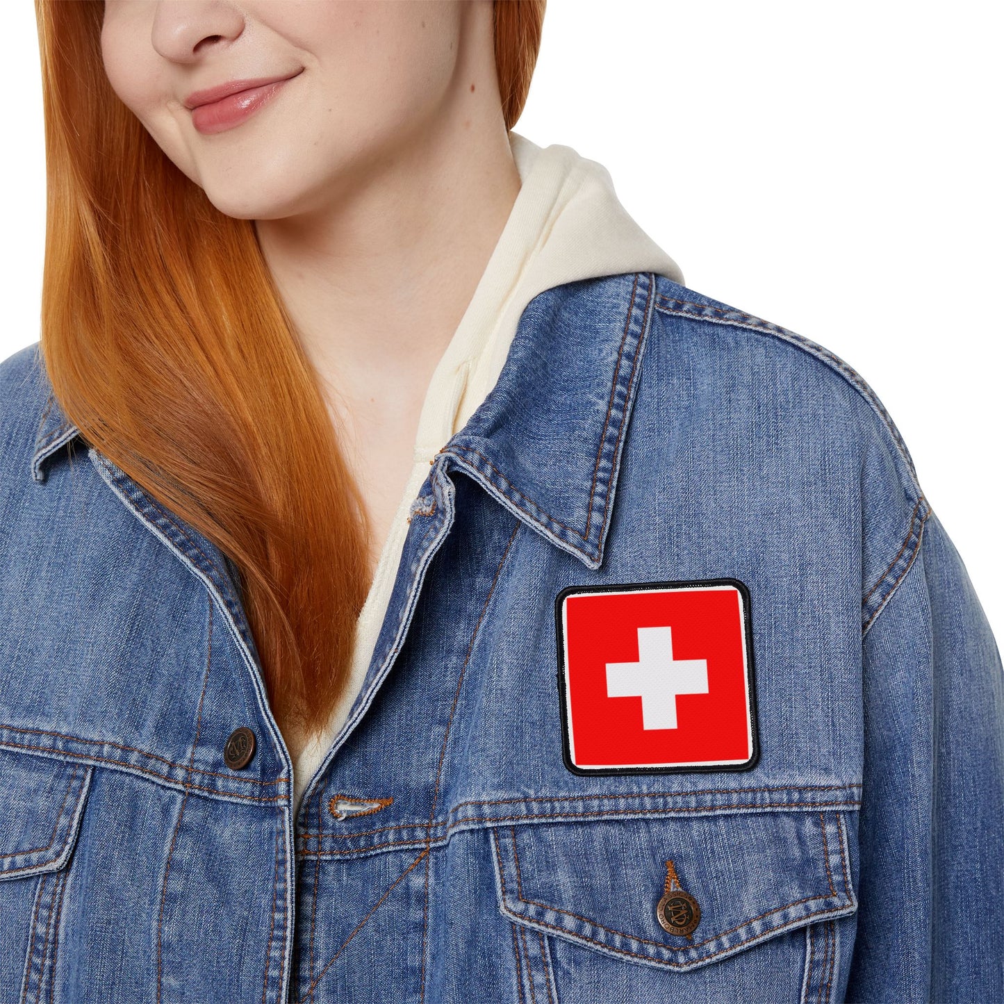 Flag Village Switzerland Flag Embroidery Iron-On Patches