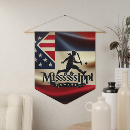 Flag Village Mississippi State Flag Pennant Sporting Home Wall decoration MS0001