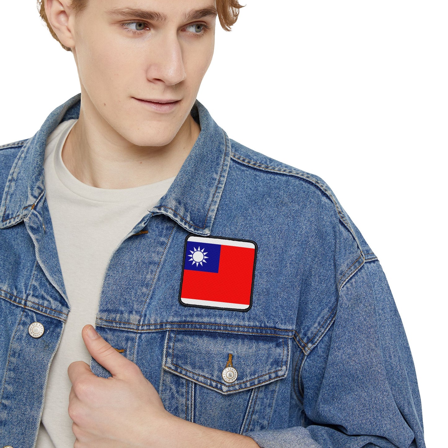 Flag Village Taiwan Flag Embroidery Iron-On Patches
