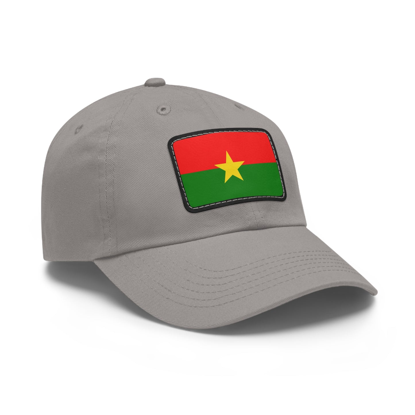 Flag Village Burkina Faso Flag Hat Cap with Leather Patch