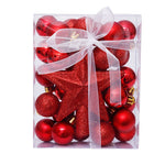 Flag Village Christmas Ball tree top Star Gift Box set