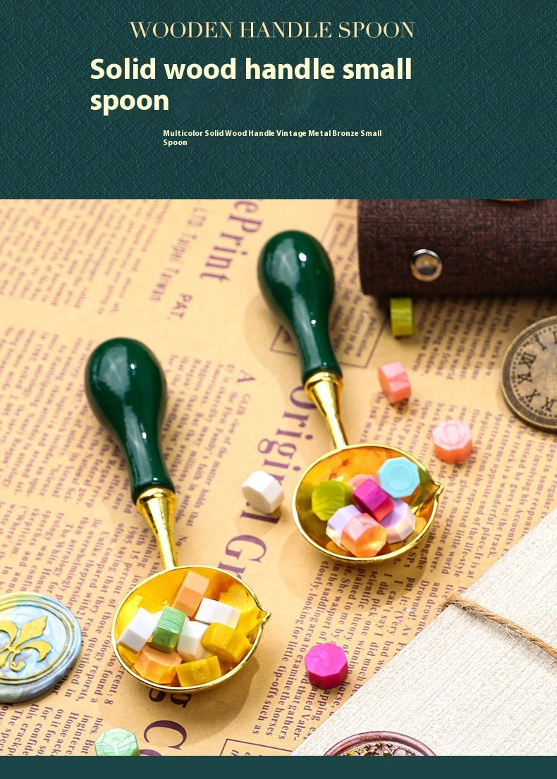 Flag Village Powerful Manufacturers DIY Retro Sealing Wax Seal Set Tool Outfit Antique Fire Paint Seal Gift Box Creative Gift