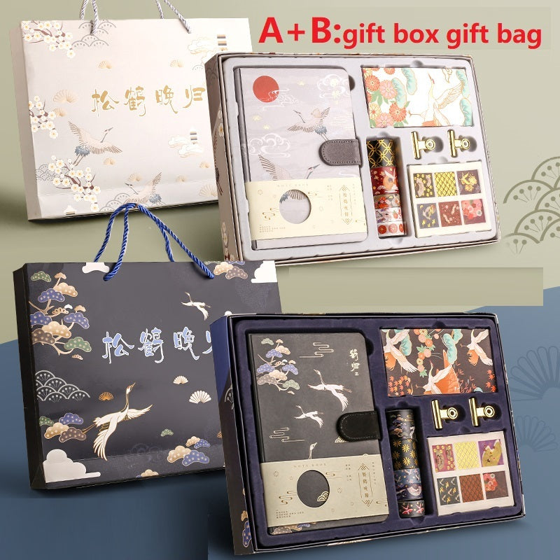 Flag Village Antique Hand Ledger Gift Box Set Gift Stationery
