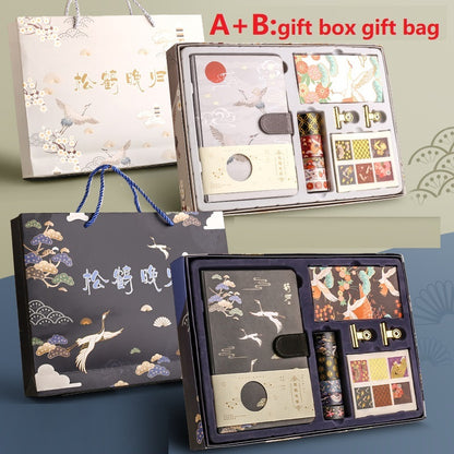 Flag Village Antique Hand Ledger Gift Box Set Gift Stationery