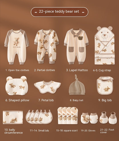 Flag Village Newborn Gift Box Newborn Baby Meeting Etiquette Clothes Suit