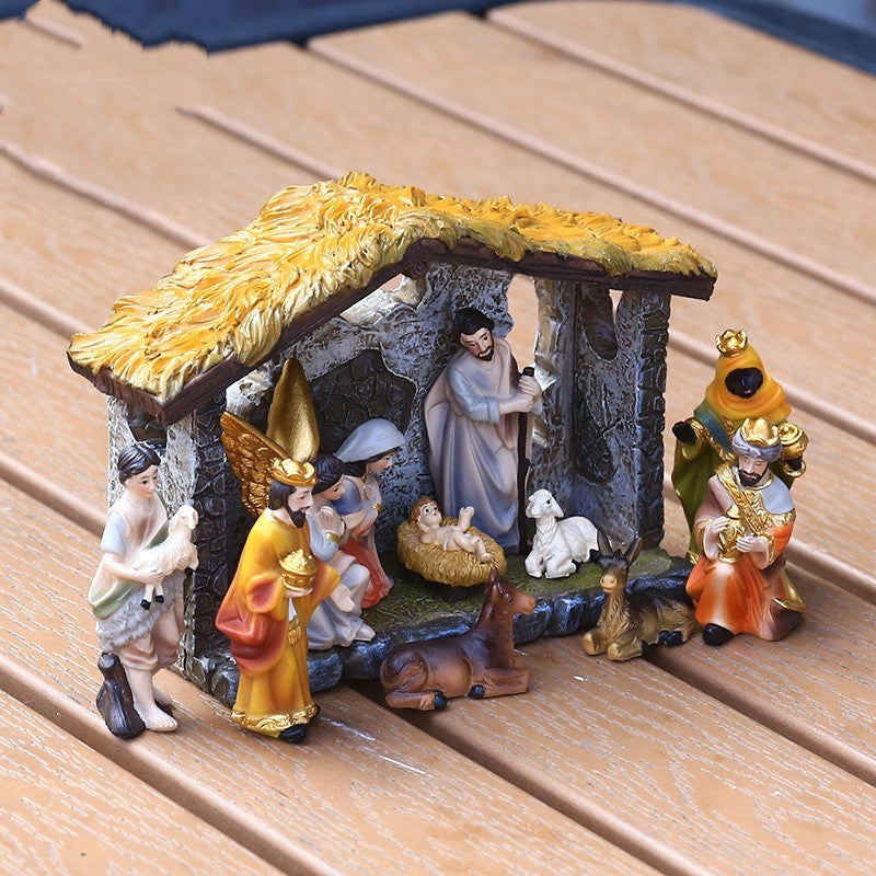 Flag Village Resin Crafts For Holiday Christmas Gifts