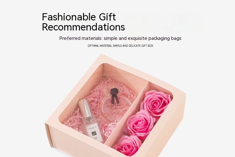 Flag Village Qixi Festival Gift Flowers Portable Flower Box
