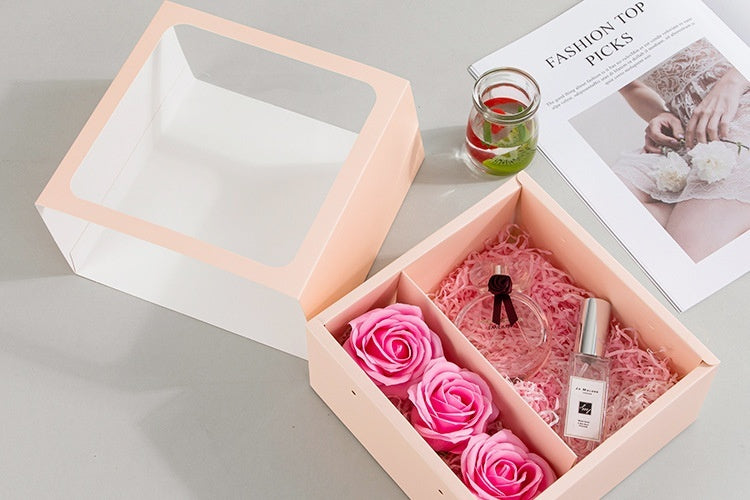 Flag Village Qixi Festival Gift Flowers Portable Flower Box