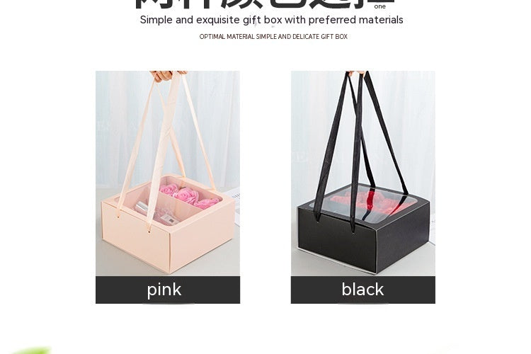 Flag Village Qixi Festival Gift Flowers Portable Flower Box