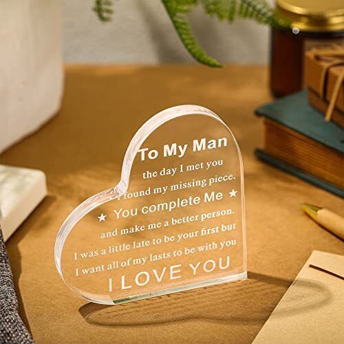 Flag Village New Acrylic Transparent Heart Decoration Gifts