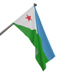 Flag Village Djibouti Flag 18" x 12" / 36" x 24" / 60" x 36"