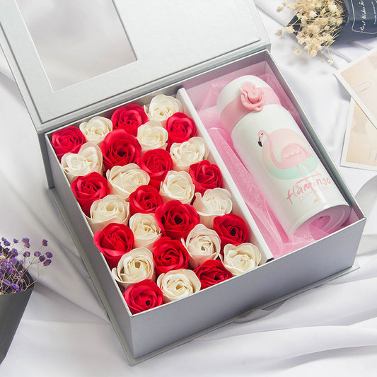 Flag Village Creative Valentine's Day Gift Soap Rose Flower Gift Box