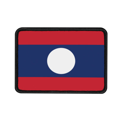 Flag Village Laos Flag Embroidery Iron-On Patches