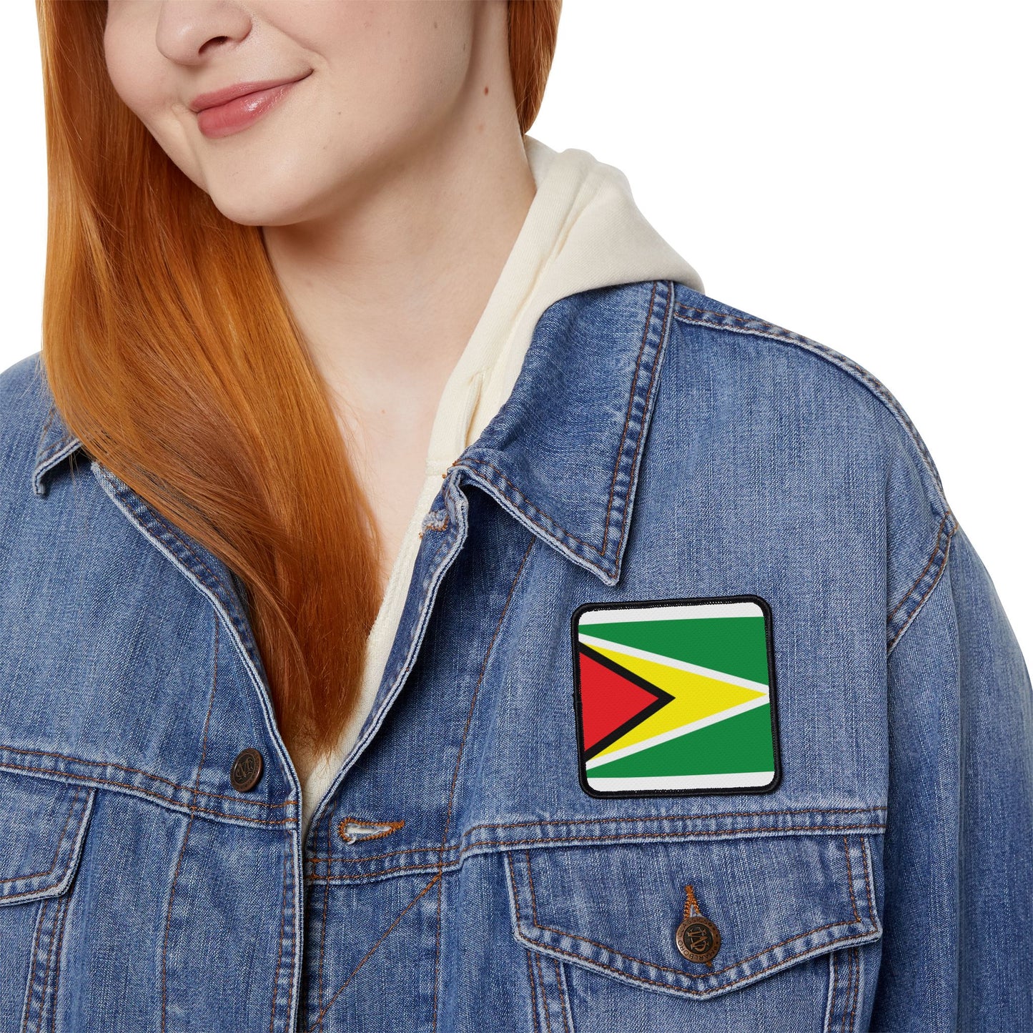 Flag Village Guyana Flag Embroidery Iron-On Patches