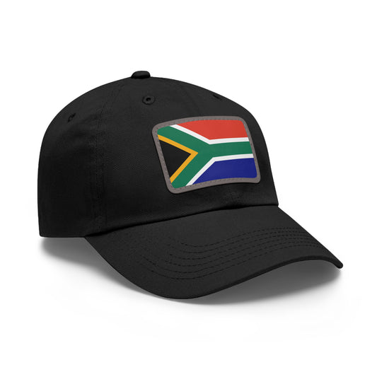Flag Village South Africa Flag Hat Cap with Leather Patch