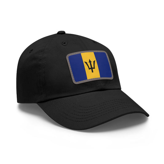 Flag Village Barbados Flag Hat Cap with Leather Patch